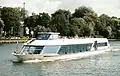 Fahrgastschiff Belvedere auf der Spree vor Stralau