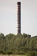 Schornstein der BÉM (2020 gesprengt)