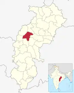 Lagekarte des Distrikts