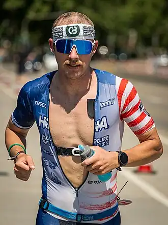 Ben Kanute bei den 2025er Ironman-Europameisterschaften in Frankfurt am Main