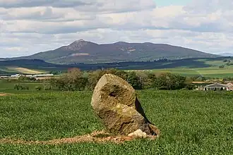 Der Bennachie von Osten. V.l.n.r: Mither Tap (518 m), Craigshannoch (490 m), Oxen Craig (528 m)