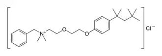 Strukturformel von Benzethoniumchlorid