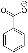 Strukturformel von Benzoat