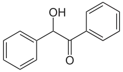Strukturformel von Benzoin