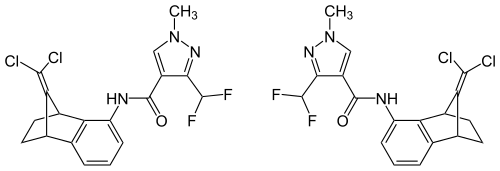 Strukturformel von Benzovindiflupyr