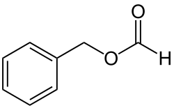 Strukturformel von Ameisensäurebenzylester