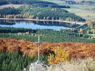 Blick auf die Talsperre vom Bärenstein