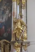 Heilige Barbara am nördlichen Seitenaltar