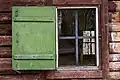 Fenster der alten Hütte