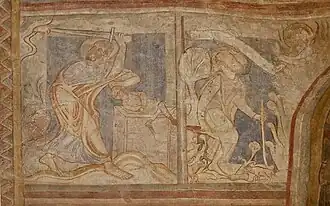 Abraham opfert Isaak, Moses und der Dornbusch