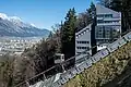Kampfrichterturm & Schrägaufzug