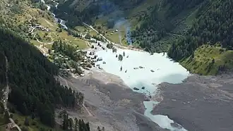 Der Ortskern von Blatten wurde verschüttet oder versank im See – 31. Juli 2025