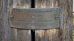 Plakette der Schwengelpumpe