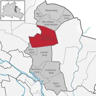 Ortsteile des Bezirks Lichtenberg