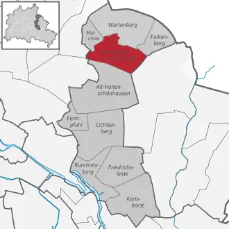 Ortsteile des Bezirks Lichtenberg