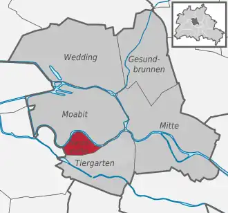 Ortsteile des Bezirks Mitte