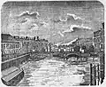 Schlossbrücke. Hinten links Zeughaus rechts Altes Museum