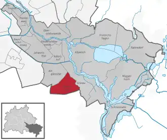 Bohnsdorf auf der Karte von Treptow-Köpenick