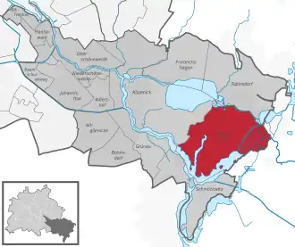 Müggelheim auf der Karte von Treptow-Köpenick