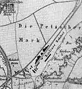 Lage des Berliner Bahnhofs auf einer Karte von 1860