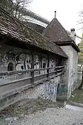 Ansicht von Südost mit Haldenmauer (2016)