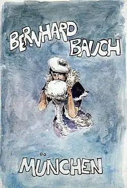 „Bernhard Bauch München“, Plakatentwurf (vor 1920)
