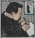 Porträtgrafik Bernhard Pankoks von Emil Orlik (1903)