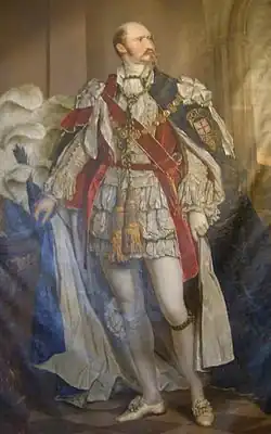 Porträt von Bernhard II. mit Hosenbandorden
