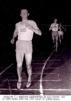 Bertil Albertsson – drei Tage später Zehnter über 5000&nbsp;Meter – kam nicht ins&nbsp;Ziel