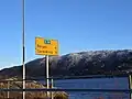 Beschilderung E39 in Norwegen