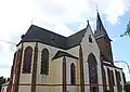 Von Hector angedachte äußere Endausbauphase der Dieffler Kirche am Beispiel der Herz-Jesu-Kirche in Besseringen