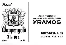 Yramos Bestellkarte