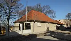 Taharahaus in Allenstein, erstes von Mendelsohn entworfenes Bauwerk (2013)