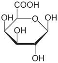β-D-Galacturonsäure in Haworth-Schreibweise