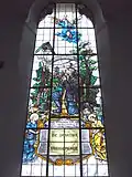 Glasgemälde Betender Soldat (erneuert 1993)