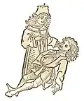 Buch V, Kapitel 24. Bezaar – Antidot-Stein (Arzt und Kranker mit Aszites)