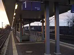 Bahnsteig des Haltepunkts