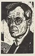 Giovanni Bianconi: Selbstbildnis mit Sonne (1920er Jahre)