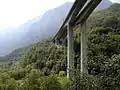 Biaschina-Viadukt der A2 (E&nbsp;35), Blick Richtung Süden (Schweiz)