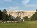 Unterseite der Staumauer