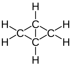 Strukturformel von Bicyclobutan