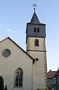 Nordseite mit dem quadratischen Turm