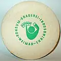 Rückseite Bierdeckel (DDR)