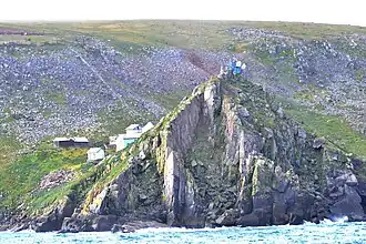 Russischer Grenzposten an der Ratmanow-Nordküste