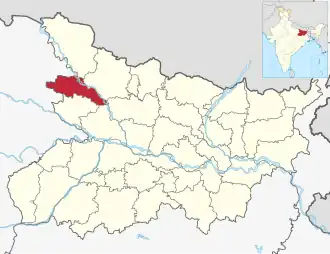 Positionskarte des Distrikts Gopalganj