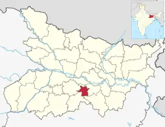 Positionskarte des Distrikts Sheikhpura