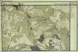 Bojt (oben Mitte) um 1782 (Aufnahmeblatt der Josephinischen Landesaufnahme)