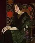 Oskar Zwintscher: Bildnis mit Narzissen, 1905