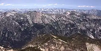 Teil der Bitterroot Range in Montana, Blick von El Capitan nach Norden