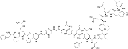 Strukturformel von Bivalirudin